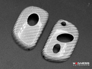 Maserati Granturismo Key Fob Cover - Carbon Fiber (2005 - 2017) - White Candy